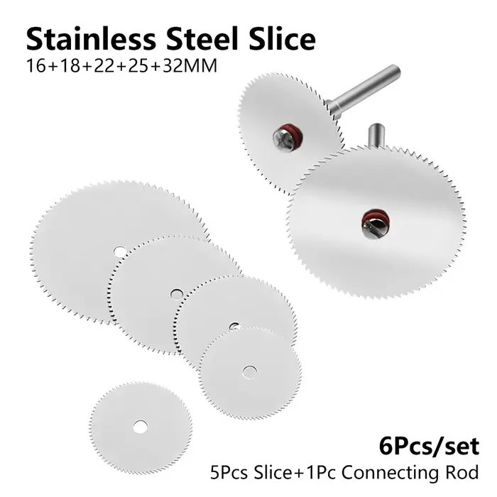 Jeu de Mini lames de scie circulaire avec mandrin de 2.35mm