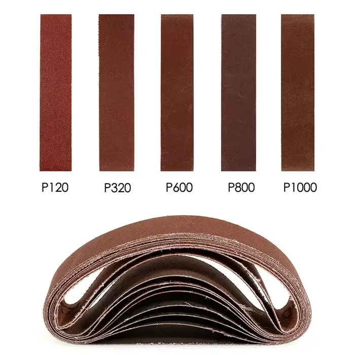 10/20/50 pièces courroies abrasives pour Mini Machine à bande électrique 330x30mm P120/320/600/800/1000 ceintures