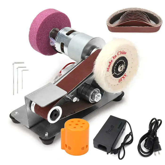 Polisseuse électrique bricolage,110/220V,mini ponceuse à bande