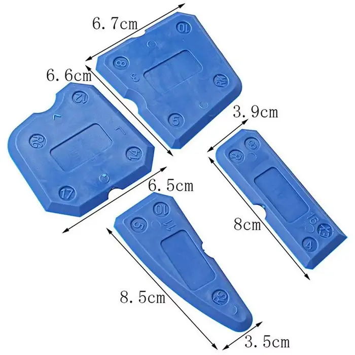 Lot de 4 outils de calfeutrage en silicone