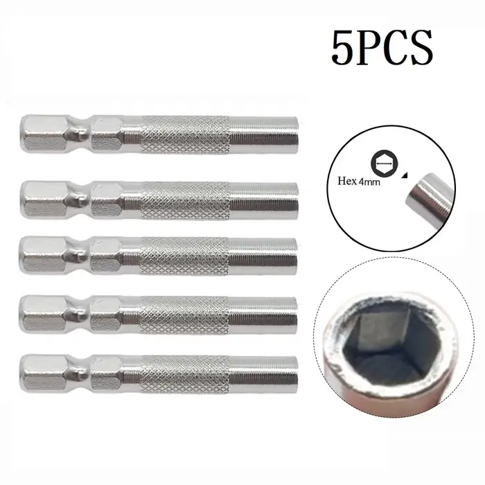 5 pièces 6.35mm 1/4 "adaptateur d'embout d'insertion au système 4mm 4 tournevis adaptateur Micro-emb