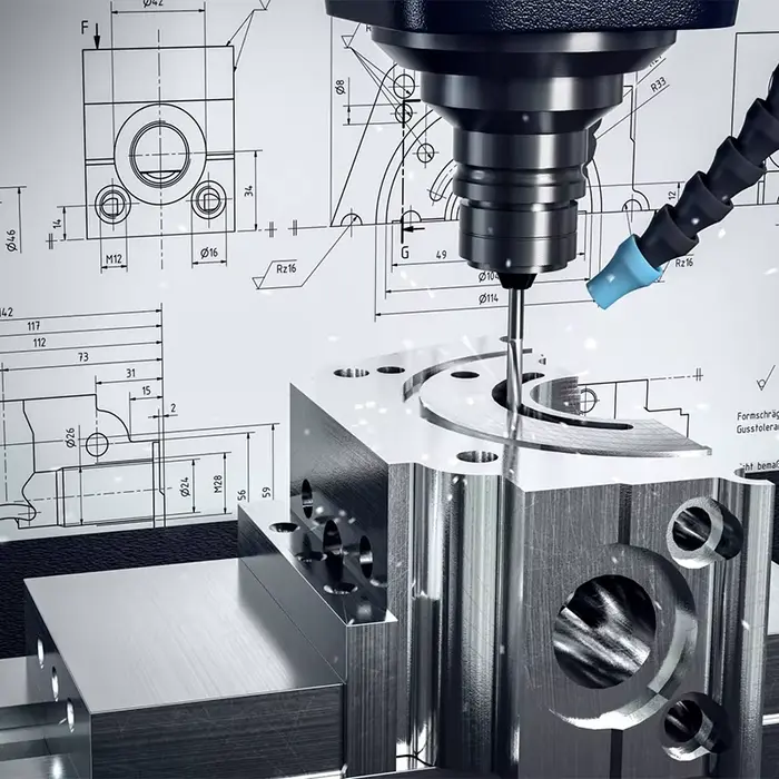 Support en aluminium sur mesure usiné CNC pour pièces d'équipement robotique