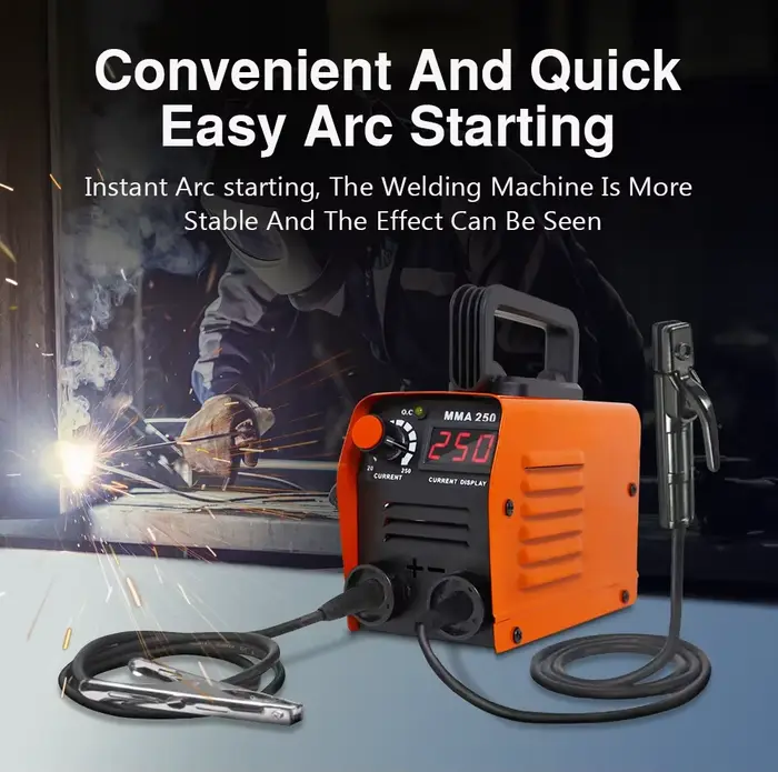 Soudeuse à onduleur Portable ZX7 250A 220V 3.8KW MMA IGBT, Machine à souder à l'arc pour la réparati