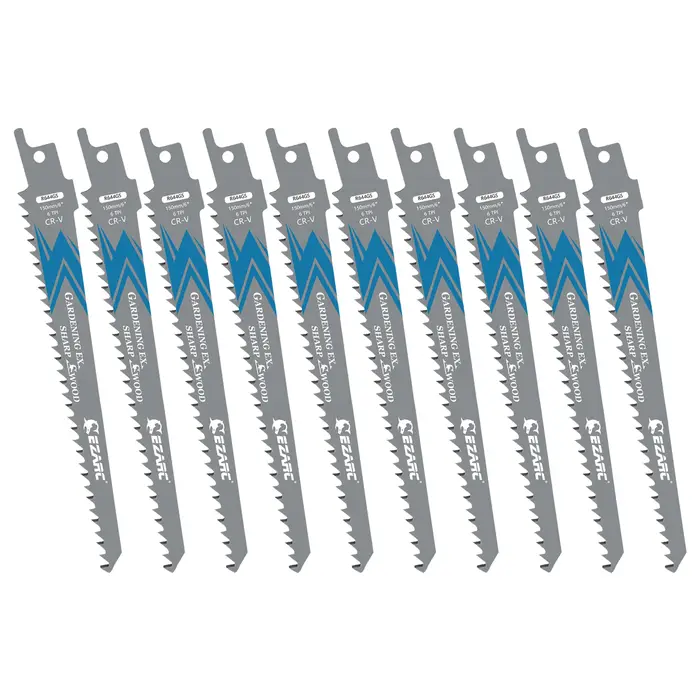 EZARC Lot de 5 lames de scie sabre pour élagage du bois 150/225/300mm