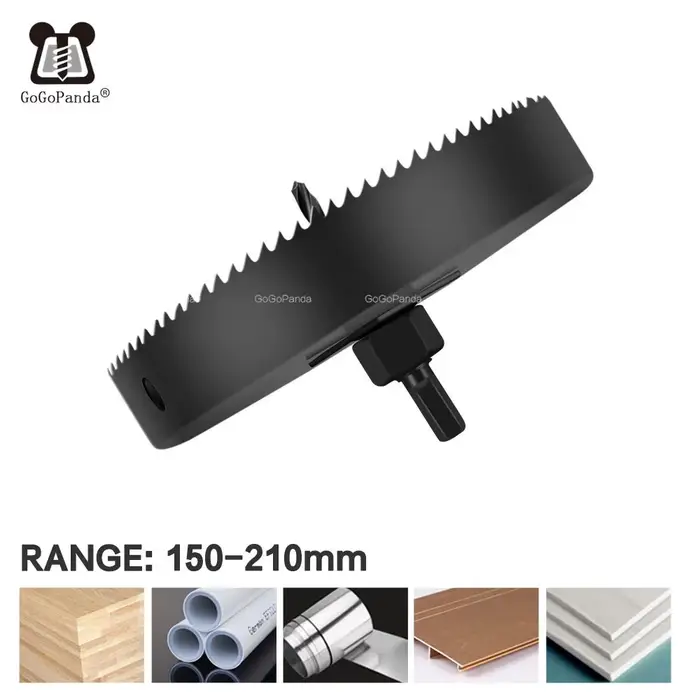 Livraison gratuite 150-210mm bimétallique bois trou scies peu pour le travail du bois bricolage coup