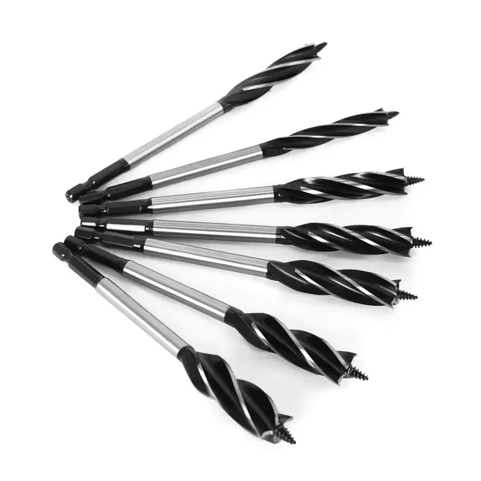 Jeu de forets hélicoïdaux à coupe rapide, outil de menuiserie de charpentier, mèche pour coupe de bo