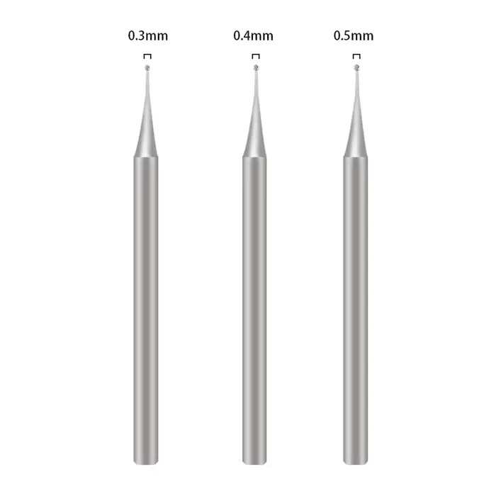 1/3 pièces pointes de stylo de meulage de précision 0.3MM 0.4MM 0.5MM foret universel à 2.35mm