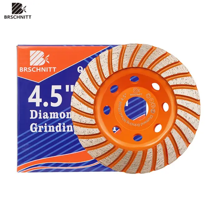 Disque de ponçage diamanté BRSCHNITT 115 mm pour meulage et polissage du béton, de la maçonnerie, du