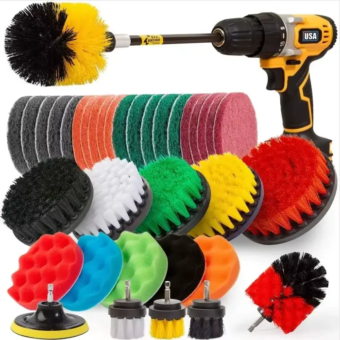 Perceuse électrique, fixation de brosse