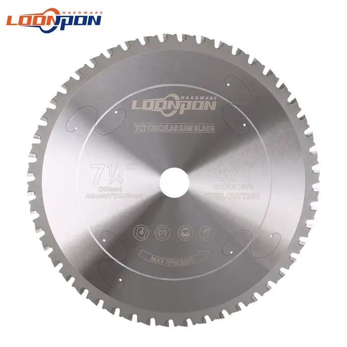 Lame de coupe en métal 185mm/7 pouces 36T/48T