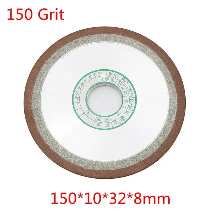 Disque de meules diamantées de 150mm, grains 150/180/240/320/400 pour fraise