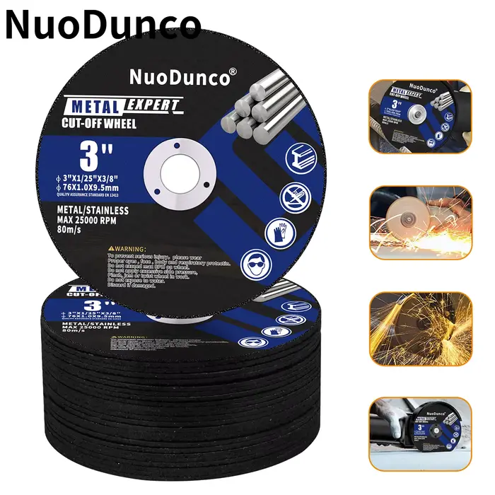Disque de coupe en métal multicouche de 3 pouces, disque de meule en résine de 75mm pour meuleuse d'