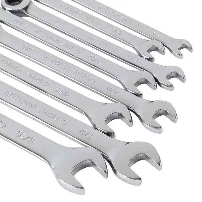 Jeu de clés à cliquet de taille impériale, 1/4 à 1 pièce, outils manuels, cliquet à 72 dents, tête f