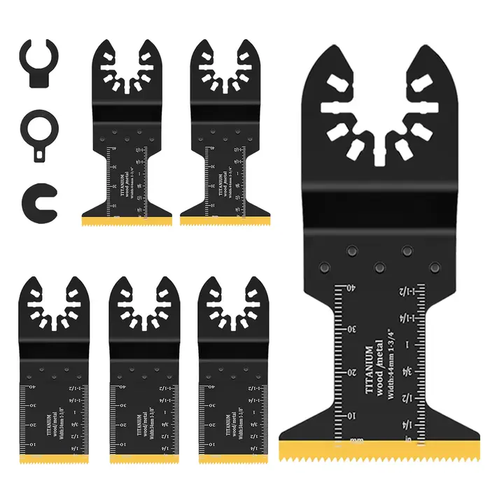 Lames de scie oscillantes en titane pour la coupe des métaux, lames multi-outils pour métaux doux, c