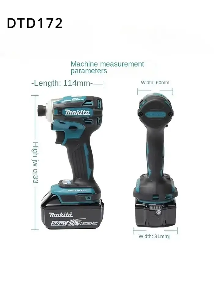 Makita DTD172 18V LXT Perceuse à percussion sans fil sans balais 180 N·m