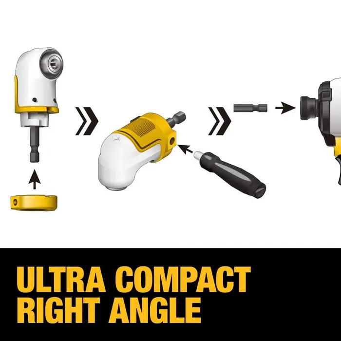 DEWALT DWAMRASET MAX FIT ® Accessoires modulaires d'outils électriques de perceuse de conducteur de système d'angle droit