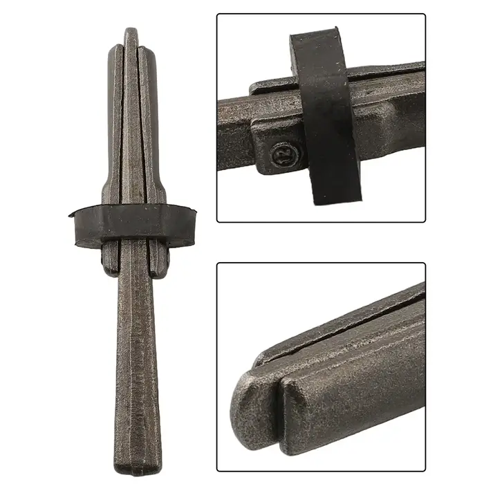 1 pièce 125x12mm Cale de fendage en forme de coin et de plume