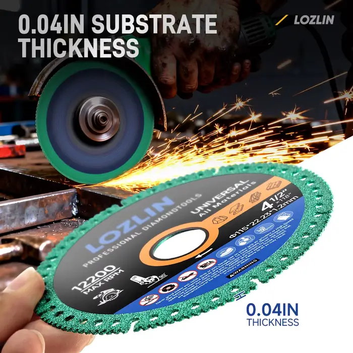 LOZLIN 3 pièces, disque de coupe diamanté de 4