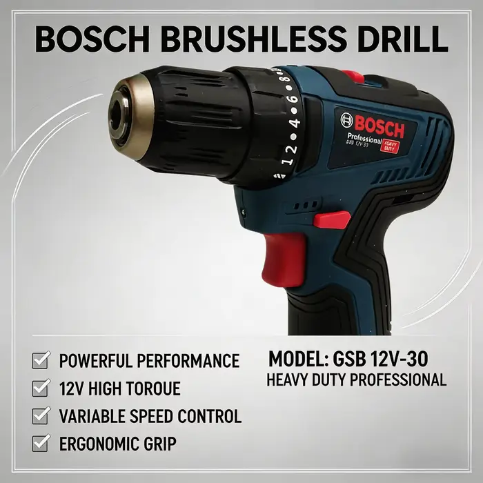 Perceuse électrique professionnelle Bosch-GSB-12-V30