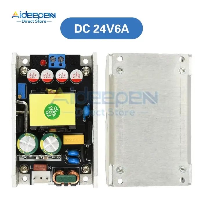 Alimentation GaN haute efficacité 150W AC 170-265V vers DC 24V/12V Protection contre les surcharges/
