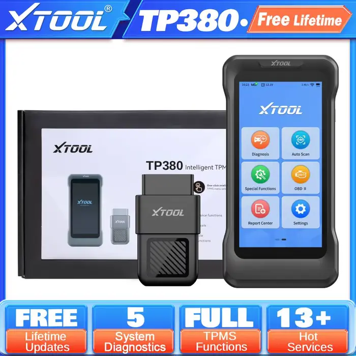 2026 XTOOL TP380 Scanner de programmation TPMS 5 systèmes Outil de diagnostic
