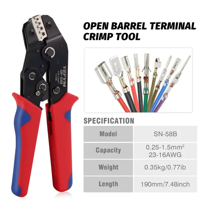 Outils de sertissage pince SN-58B mâchoire Interchangeable pour XH2.54/DuPont2.54/2.8/4.8/6.3/Non is