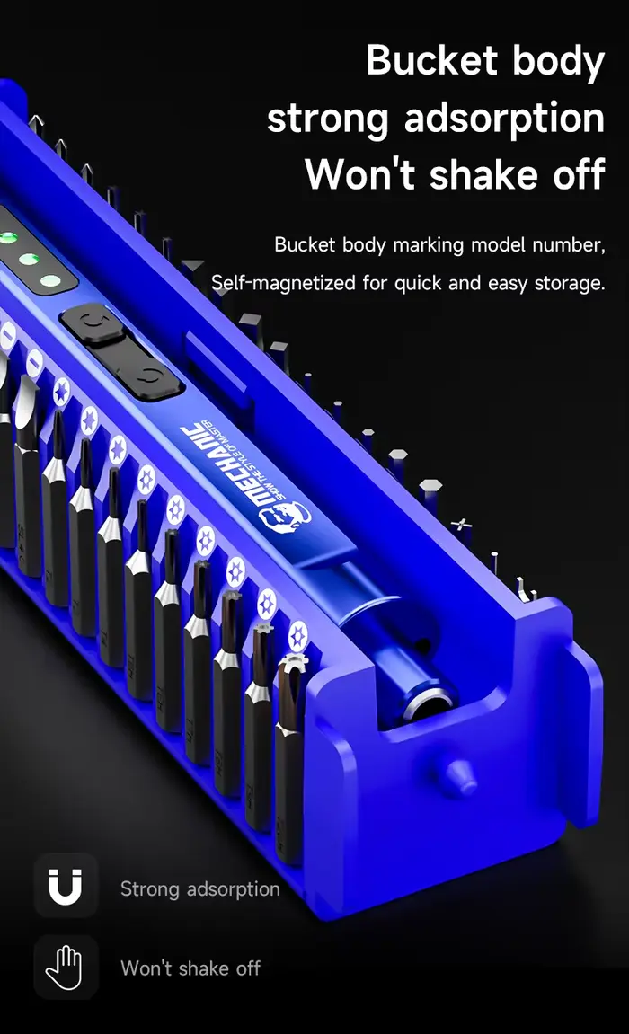 Mécanicien ES360 36-en-1 ensemble d'outils tournevis électrique avec lumière LED embouts magnétiques