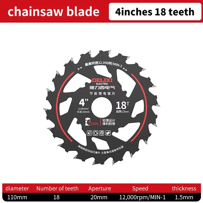 Lame de scie circulaire en carbure pour la coupe du bois, disque de coupe 110-165mm x18/24T x20mm, o