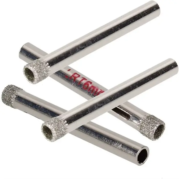 Lot de 10 forets diamantés 6/8 mm pour carrelage