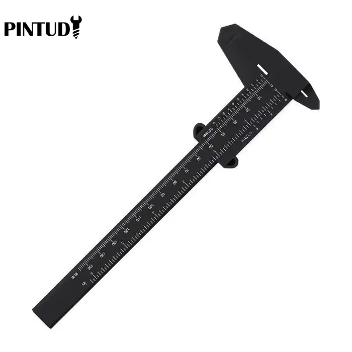 1PC plastique vernier étrier affichage numérique étrier Mini texte jouer étrier étudiant vernier règ