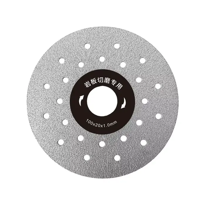 Disque de coupe diamanté à sec 100 mm pour dalles, carreaux de porcelaine, céramique, marbre – Lame 