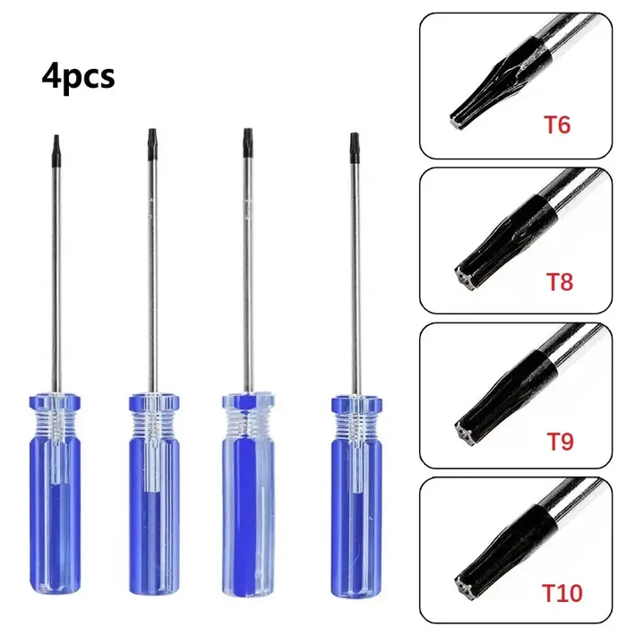Tournevis magnétique de précision Torx T6 T8 T9 T10