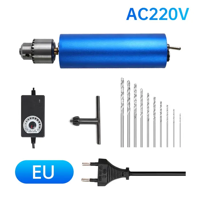 Perceuse électrique multifonctionnelle, mini meuleuse électrique en métal, polissage, gravure, vitesse réglable en continu, pliable, déterminer, 220V, 110V, 12000