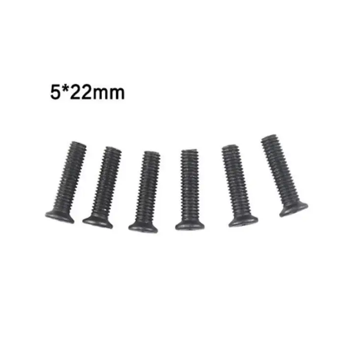 Vis de fixation M5 20mm M6 22mm, filetage gauche pour perceuse 1/2''UNF 3/8''UNF, tige de mandrin, v