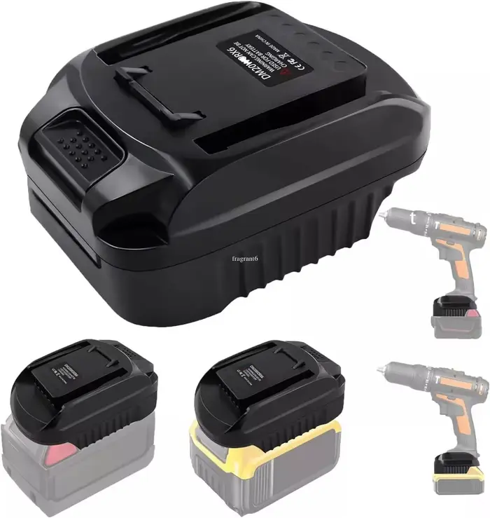 Adaptateur de batterie DM18WORX6PIN pour Dewalt 20V pour convertir