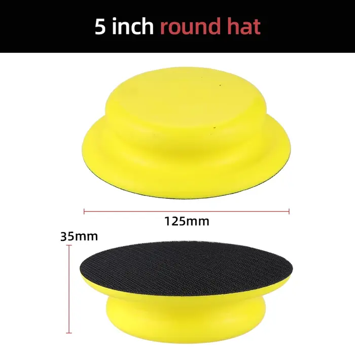 HIFESON 5/6 pouces Mini bloc de ponçage rond souris disque
