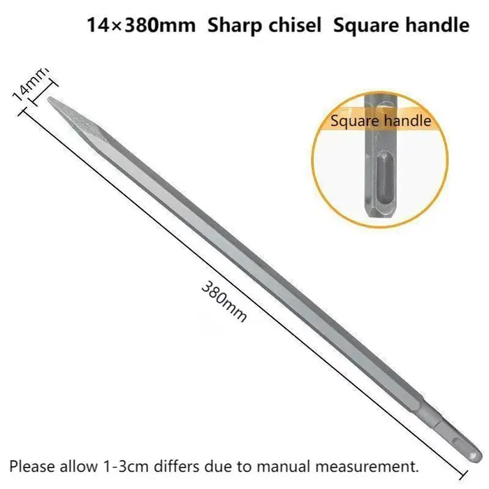 Jeu de ciseaux 380/400mm, tige SDS Plus, marteau électrique, foret, rainure de pointe, ciseaux plats
