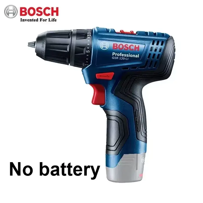 Perceuse électrique au lithium Bosch GSR 120-LI 12V, tournevis sans fil rechargeable pour usage dome