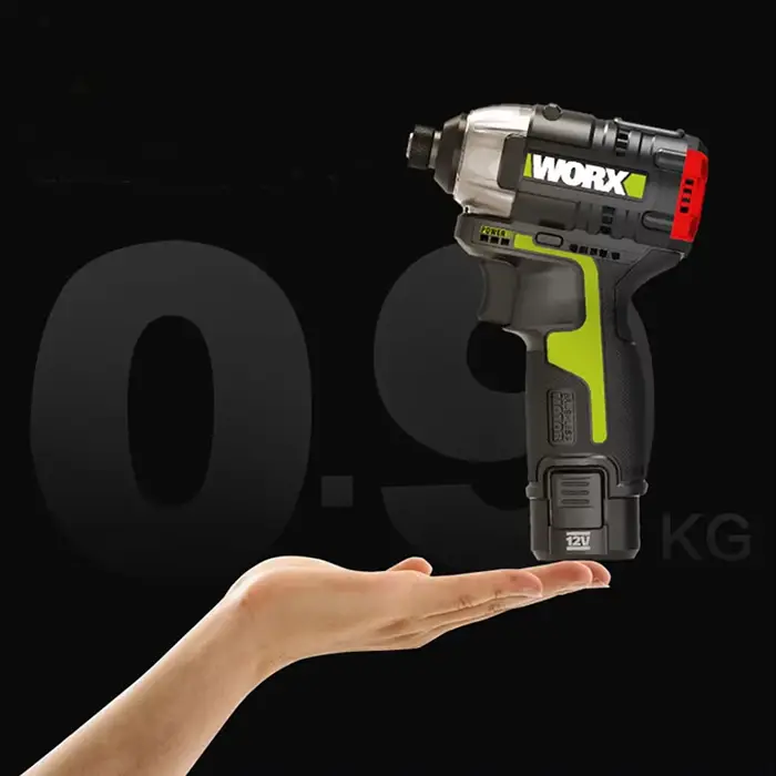 WORX tournevis à percussion sans fil WU132 140Nm 12V 3300 tr/min moteur sans brosse ajuster couple entretien outils électriques perceuse électrique