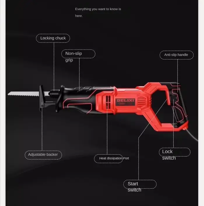 Scie sauteuse électrique puissante 220V pour couper le métal et le bois QCL