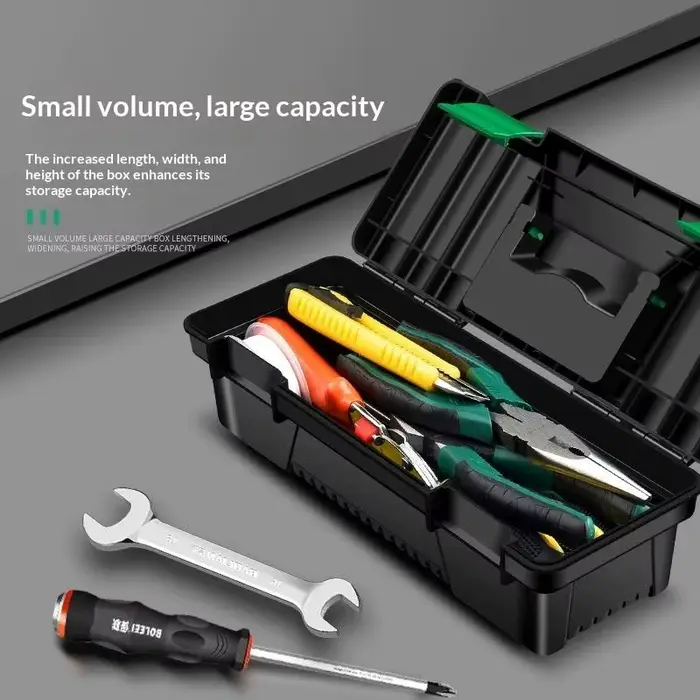 Boîte à outils en plastique de 10 pouces