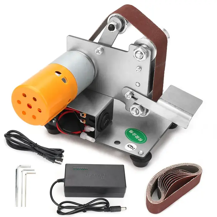 Meuleuse de polissage 110V / 220V Mini ponceuse électrique Set Affûteur de bord de couteau