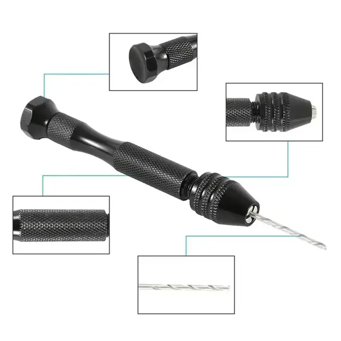 Mini perceuse à main en Micro aluminium avec mandrin sans clé