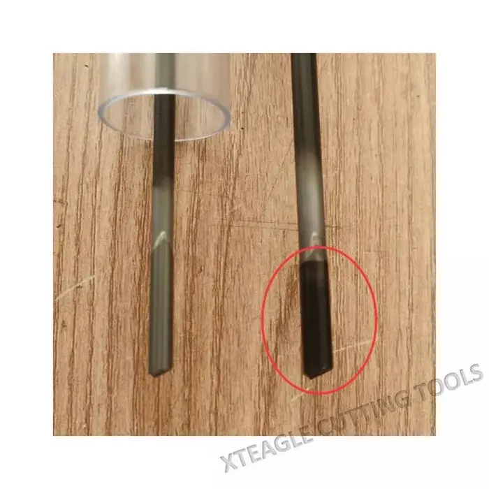 Dia. Foret à poinçonner en carbure monobloc à une dent, longueur totale 200-490 mm, diamètre 5-5,6 mm, pour perçage de trous profonds, personnalisable