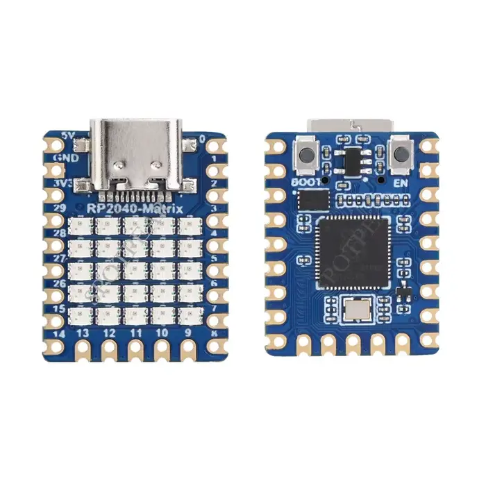 Carte de développement Raspberry Pi RP2040-Matrix 5 × 5 RP2040 RGB LED matrice basée sur le processeur double cœur