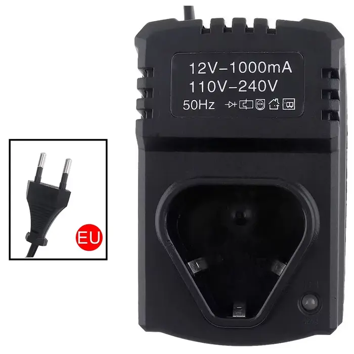 Chargeur universel pour perceuse électrique 12V, 1 pièce, chargeur Rechargeable Li-Ion DC US/EU, Sup