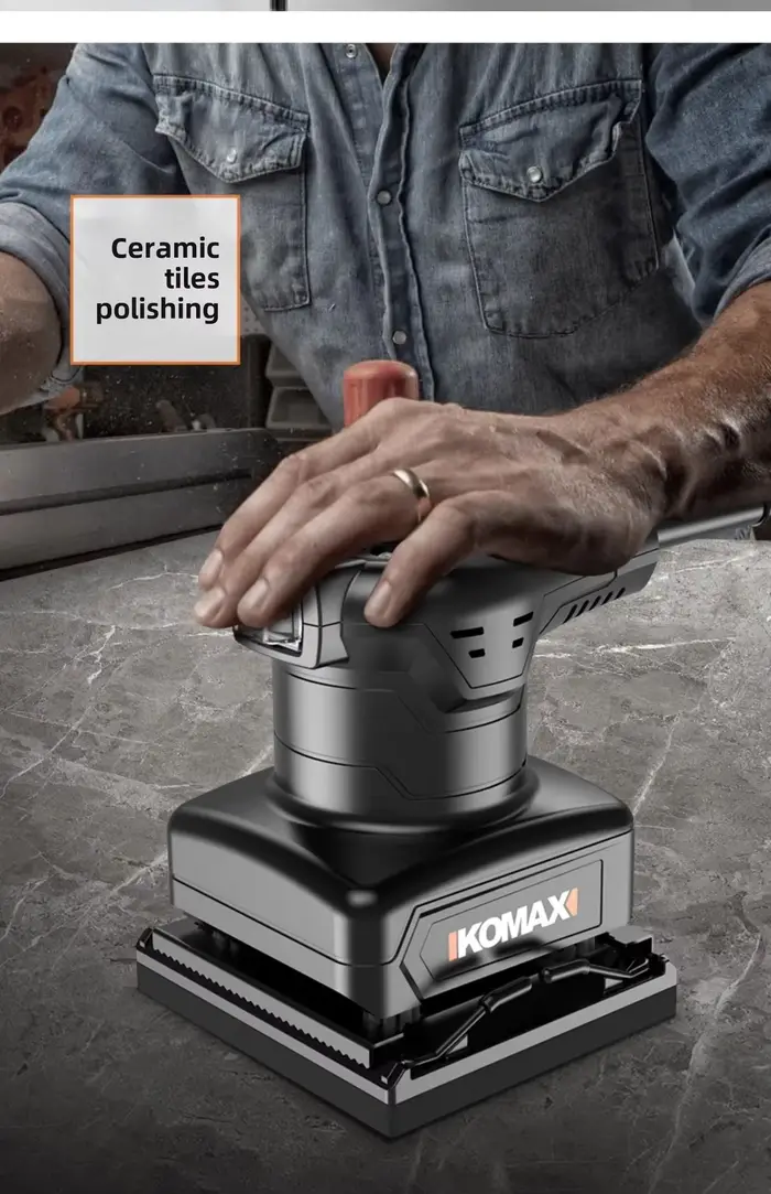 Ponceuse électrique efficace 220V pour le travail du bois et le polissage des sols avec système de dépoussiérage