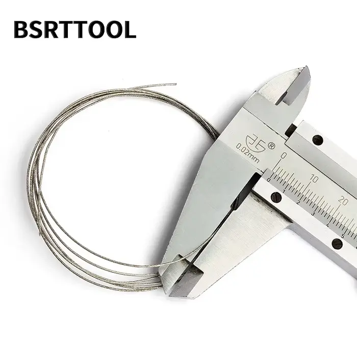 BSRTTOOL 1mm Superfine diamant fil de coupe outil de bricolage lames de scie Jade métal marbre granit pierre verre bois bijoux