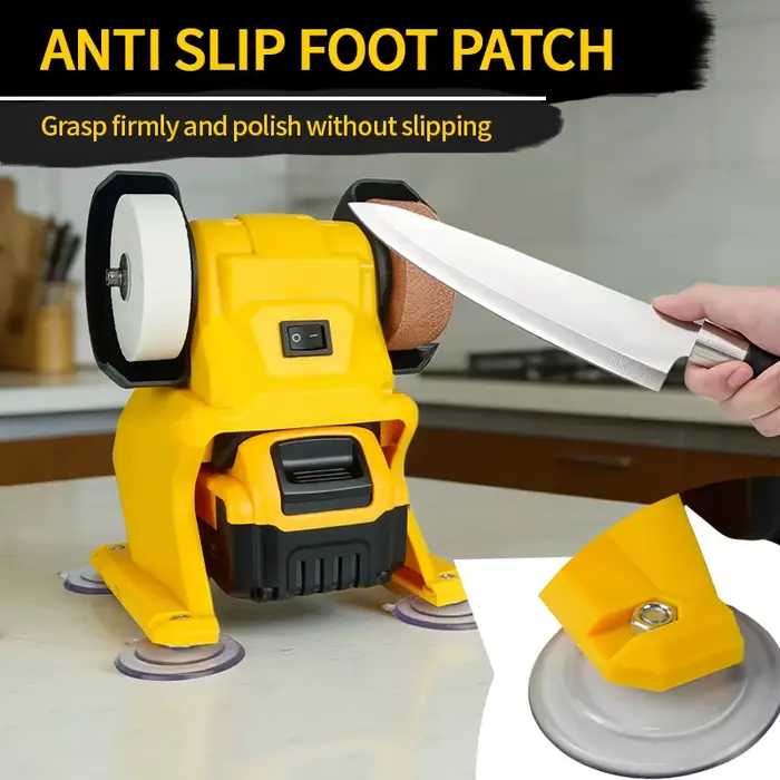 Meuleuse électrique sans fil Electric Goddess 150W pour le métal, le bois, la pierre, le polissage des couteaux, outil de meulage compatible avec la batterie Dewalt 20V