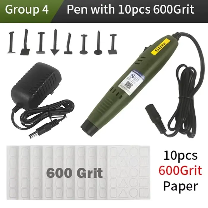 Mini ponceuse à stylo Portable 110V/220V, Micro polisseuse, meuleuse pneumatique pour la fabrication
